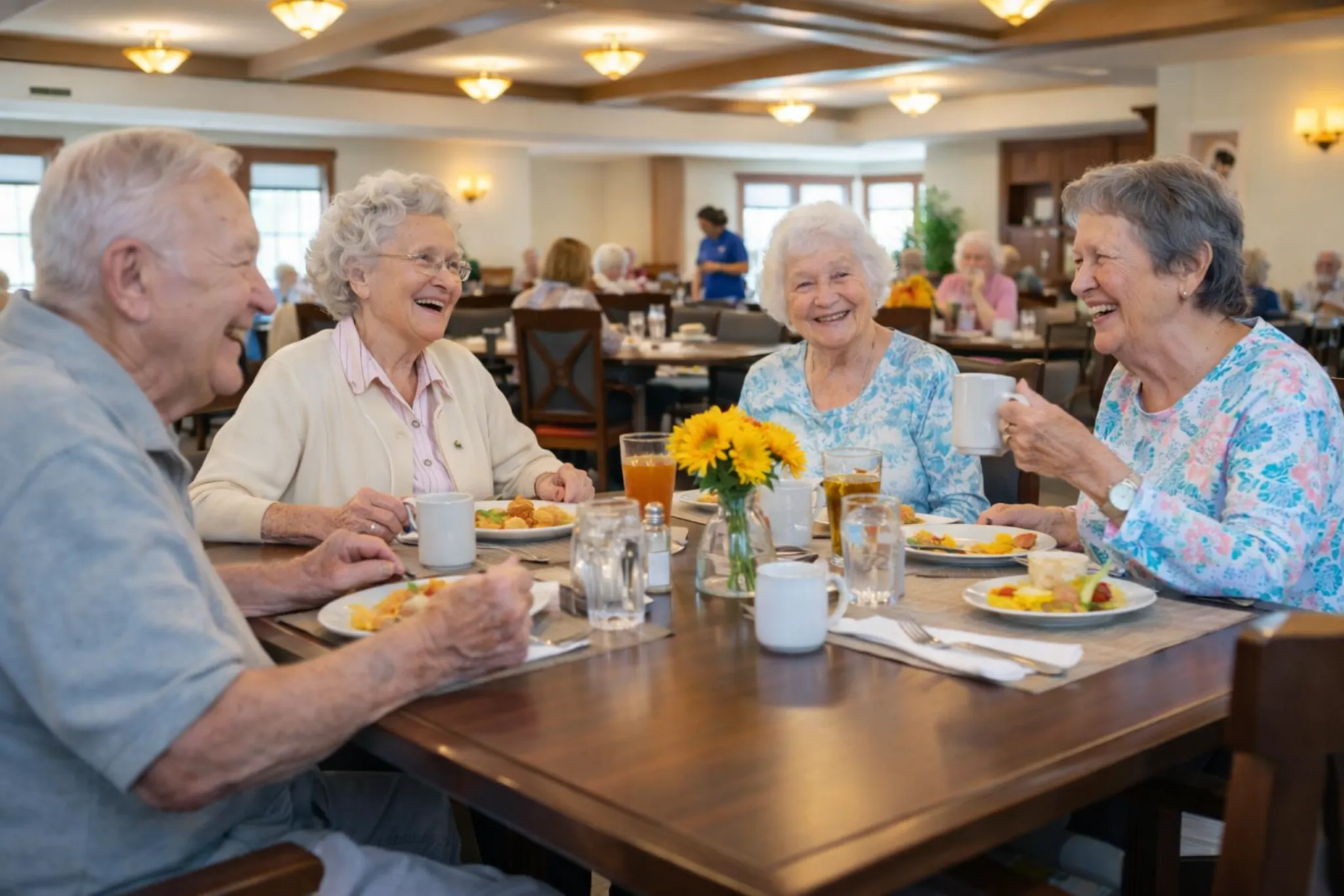 Importance of Social Connection Senior Living: More Than a Meal at the Table